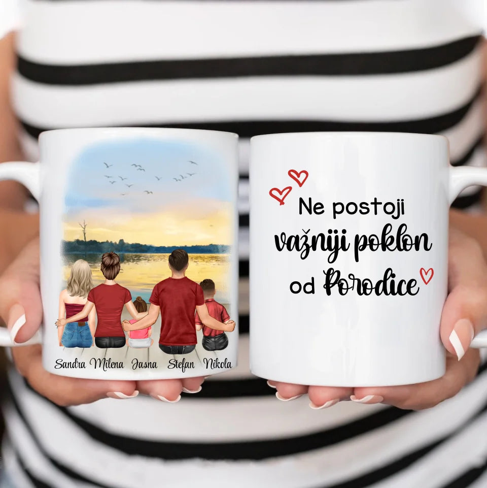 Porodica (troje dece) - Šoljica