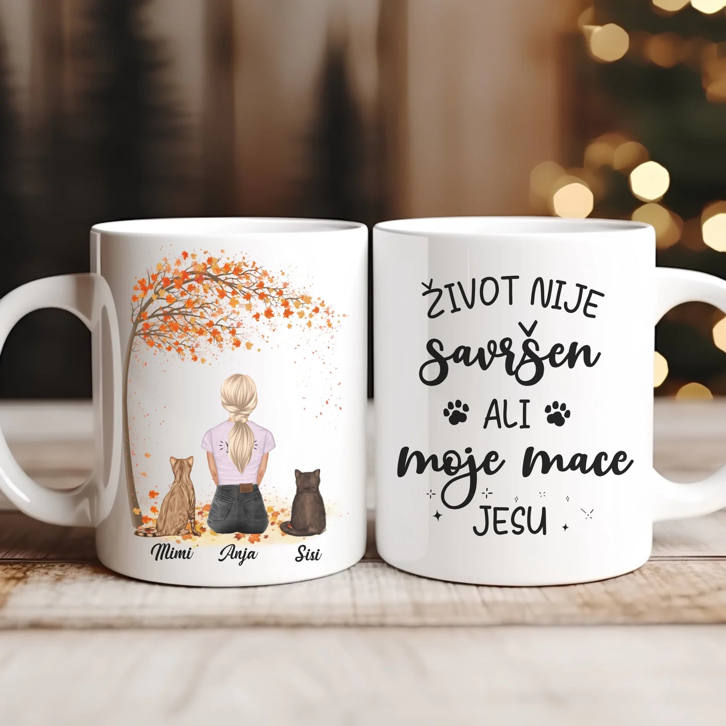 Devojka i Mačke Jesen