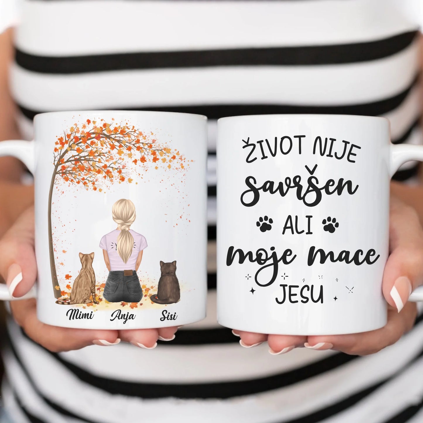 Devojka i Mačke Jesen
