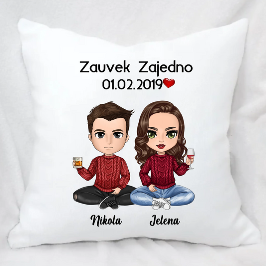 Zauvek zajedno jastuk