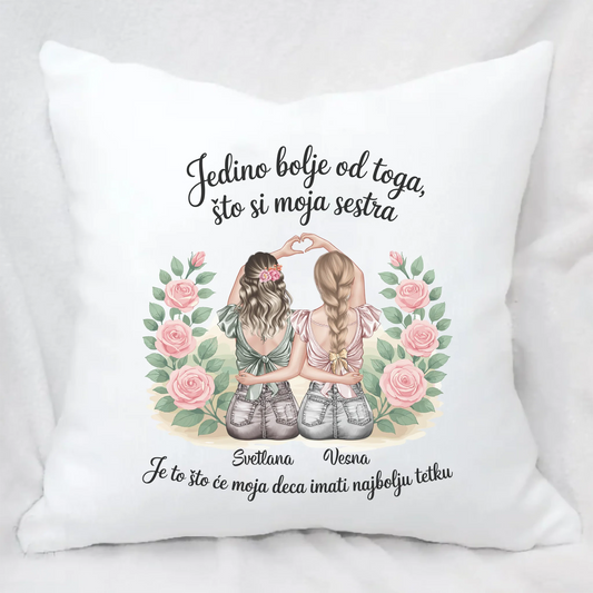 Najbolja Sestra i Buduća Tetka - Jastuk