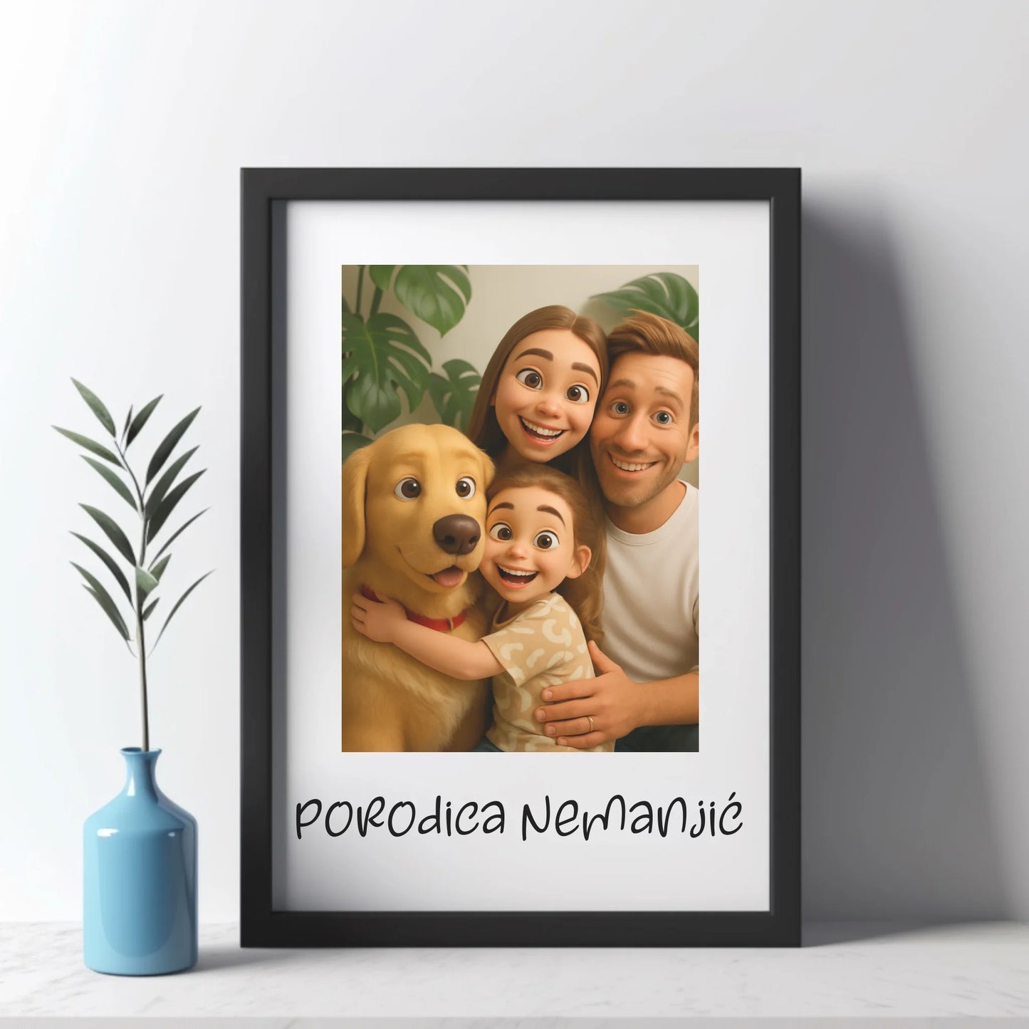 Animirani portret sa vaše fotografije - sa textom po želji