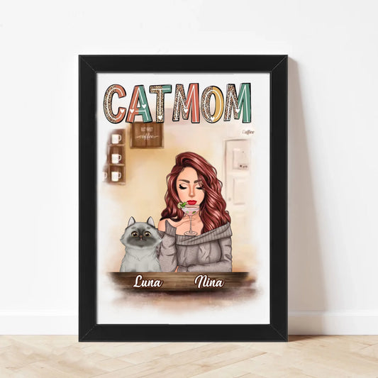 CatMom - Uramljen Poster