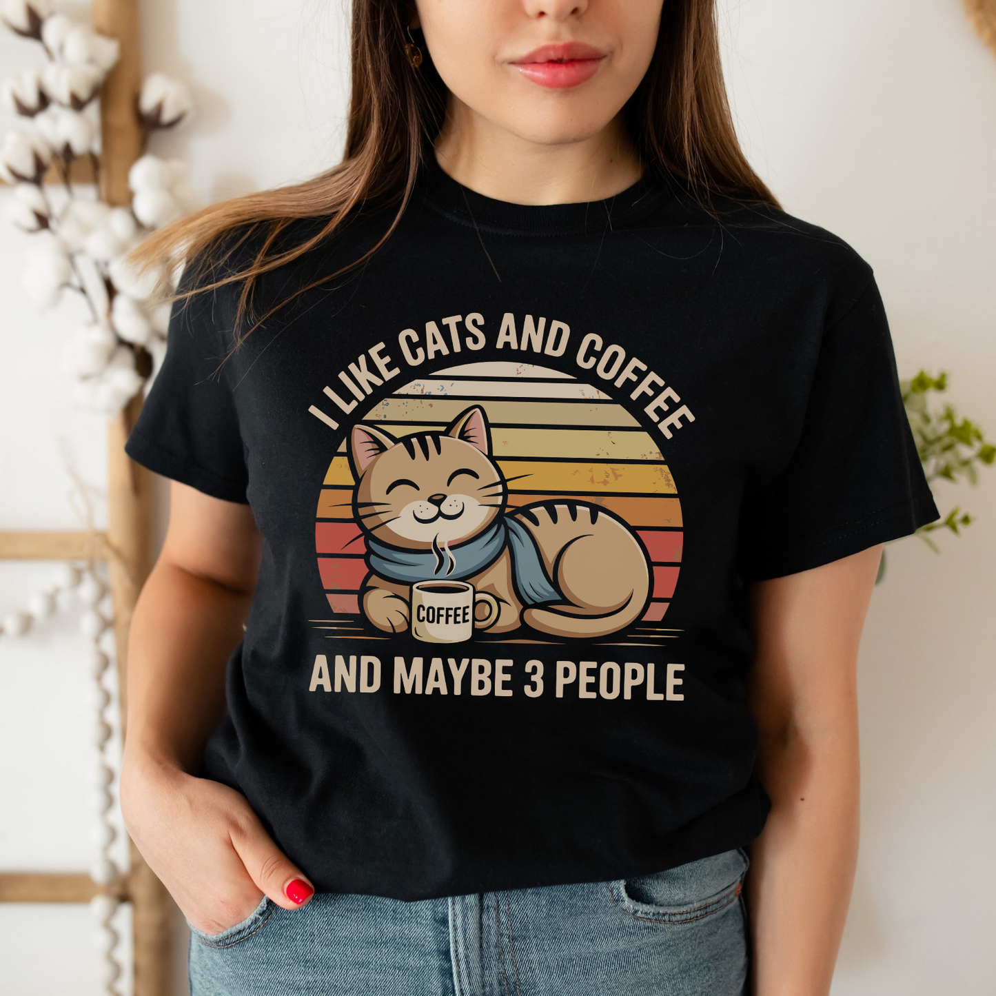 I like cats and coffee - Majica