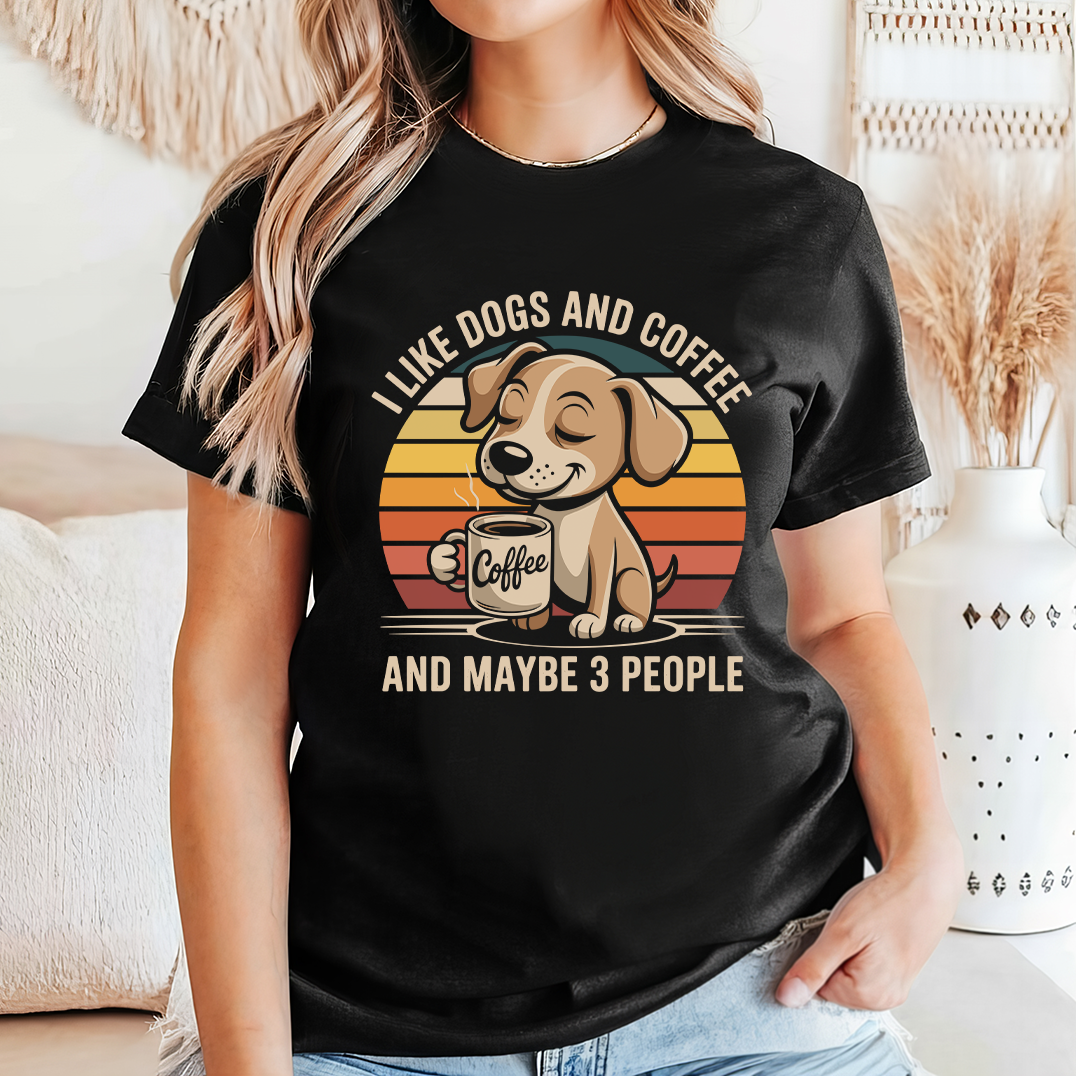 I like dogs and coffee - Majica