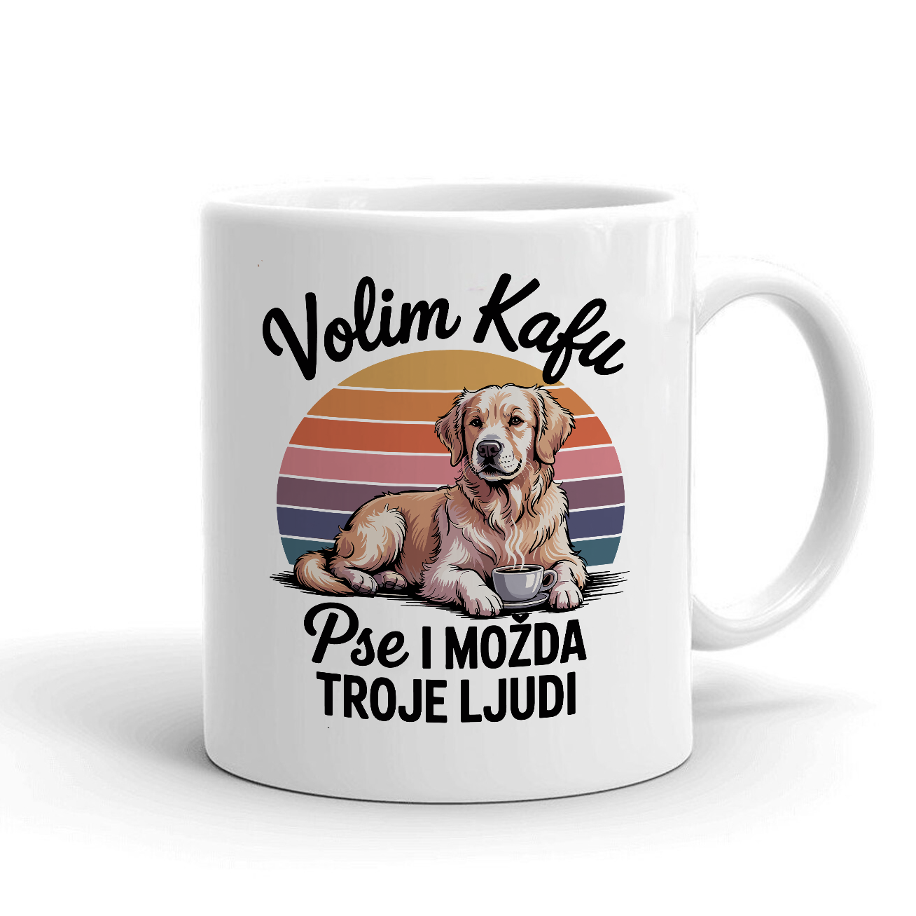 Volim Kafu i Pse (Labrador) - Šoljica