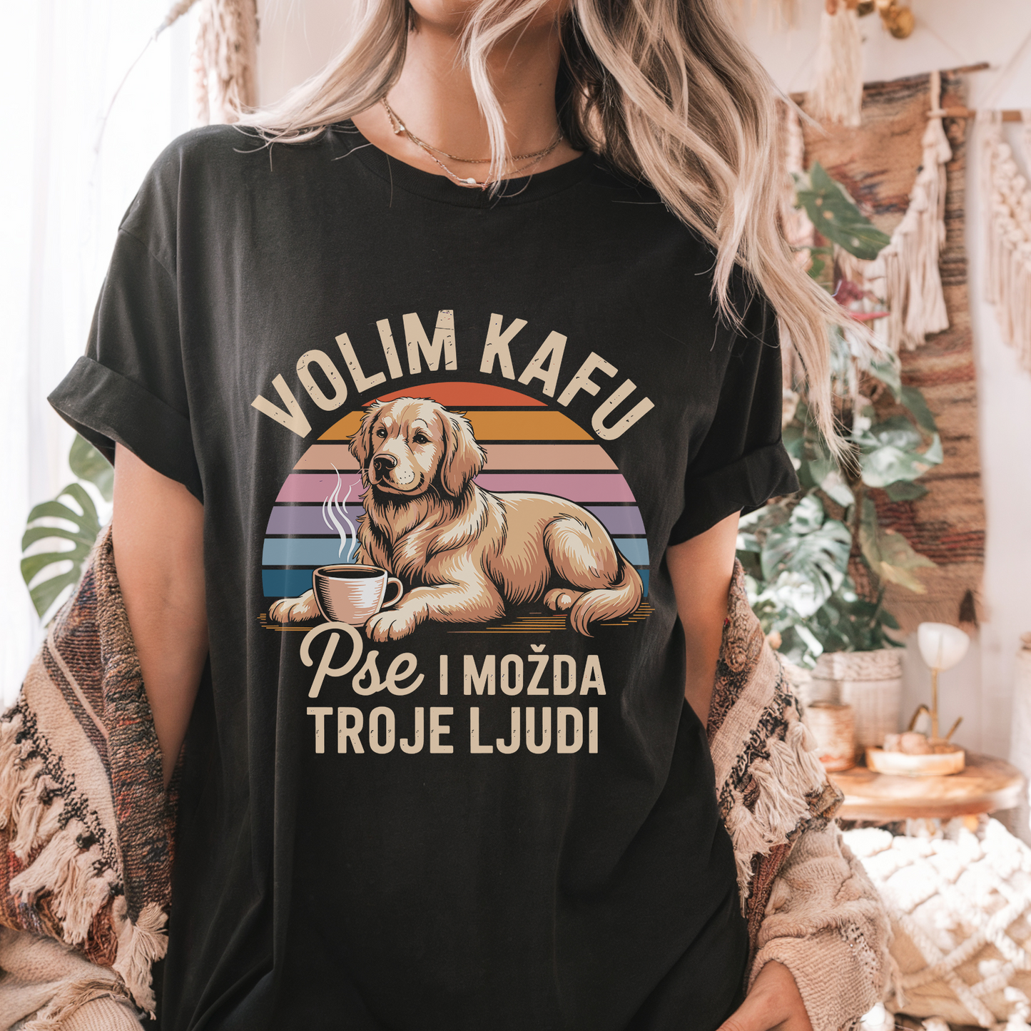 Volim Kafu i Pse - Labrador - Majica