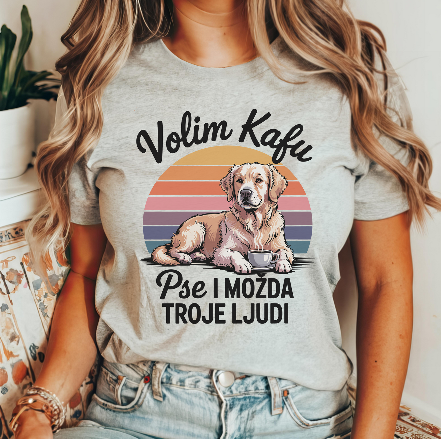 Volim Kafu i Pse - Labrador - Majica