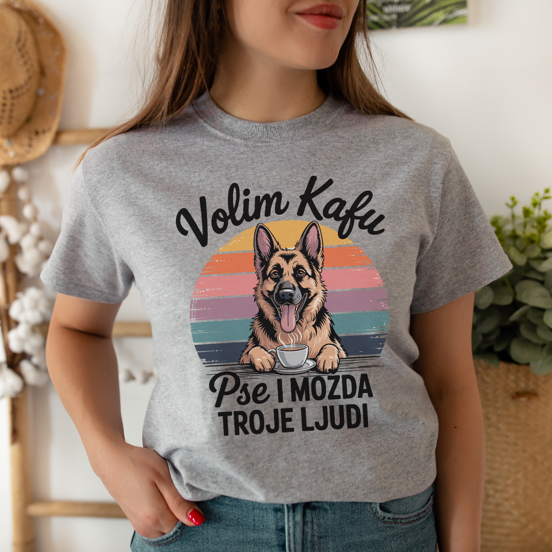 Volim Kafu i Pse - Ovčar - Majica