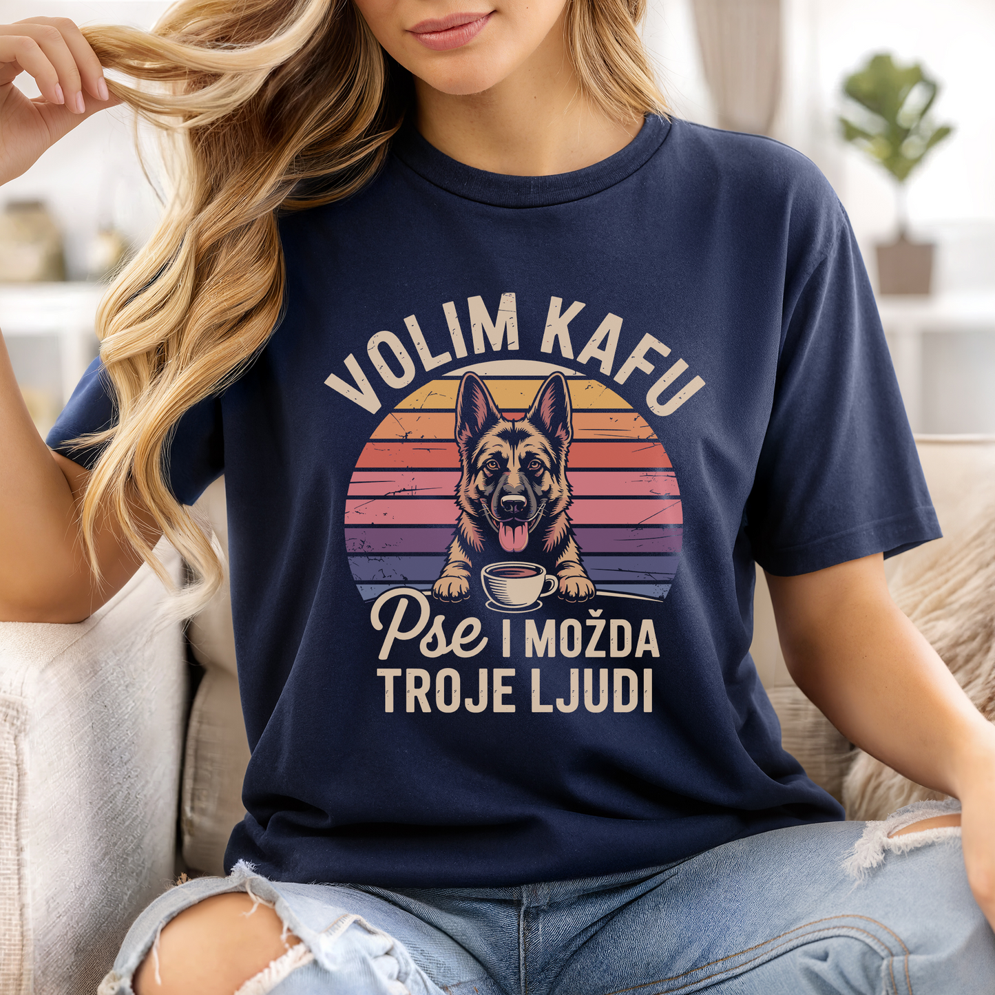 Volim Kafu i Pse - Ovčar - Majica