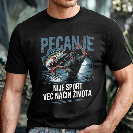 Pecanje nije sport, već način života - Majica