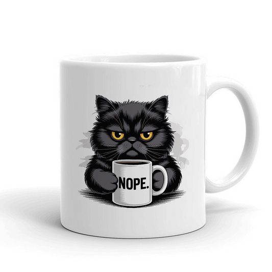 black-cat-nope - Šoljica