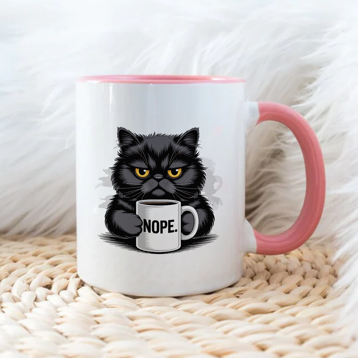 black-cat-nope - Šoljica