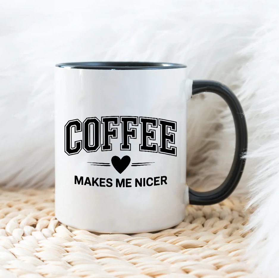 Coffee makes me nicer - Šoljica