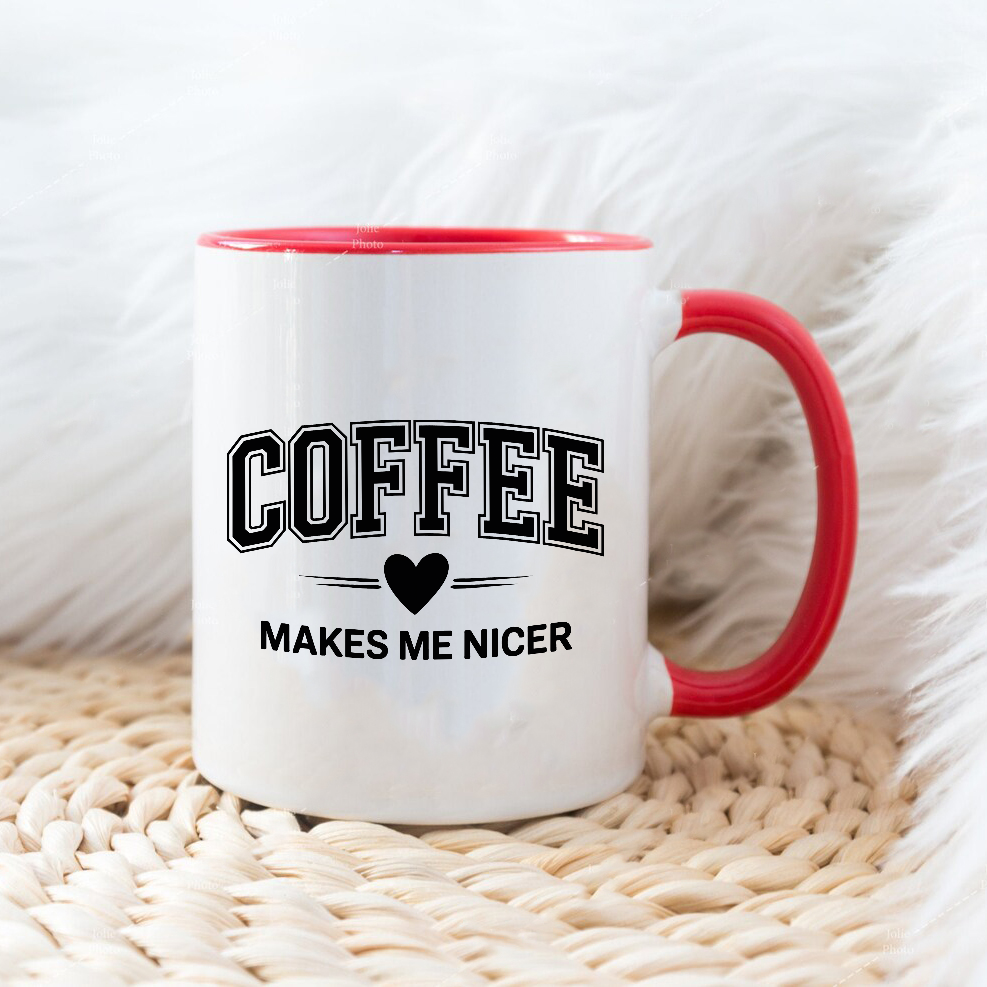 Coffee makes me nicer - Šoljica