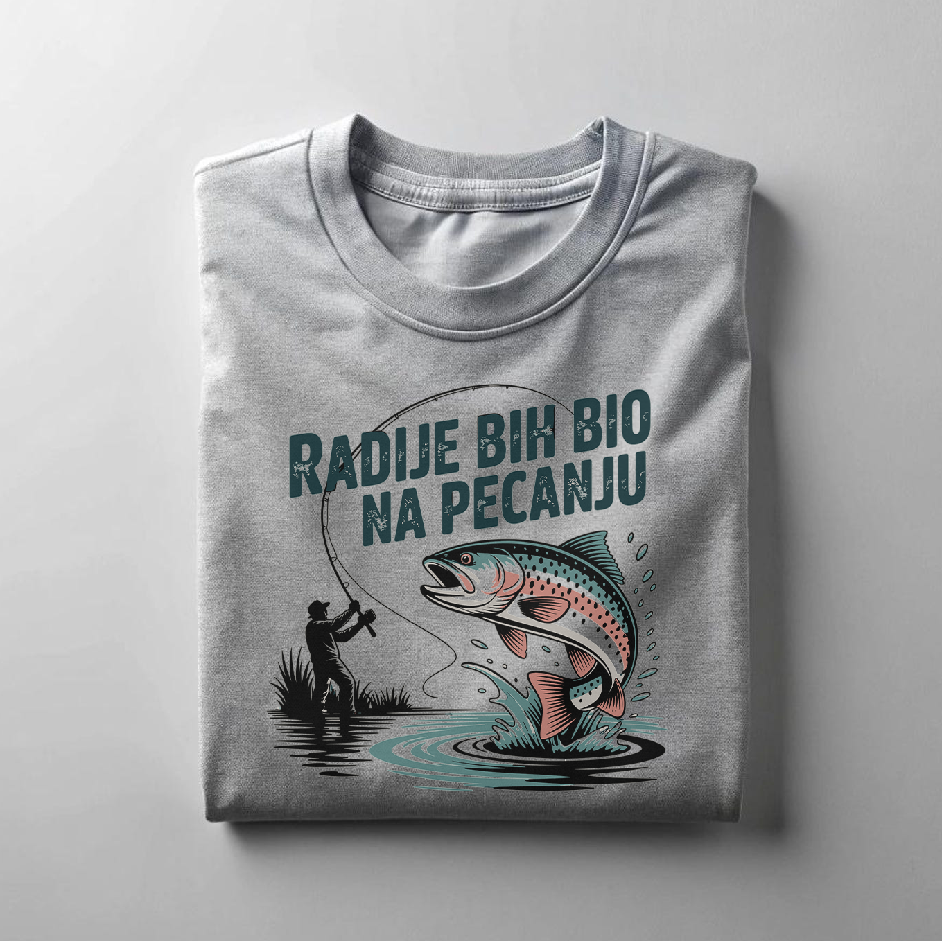 Radije bih bio na pecanju - Majica