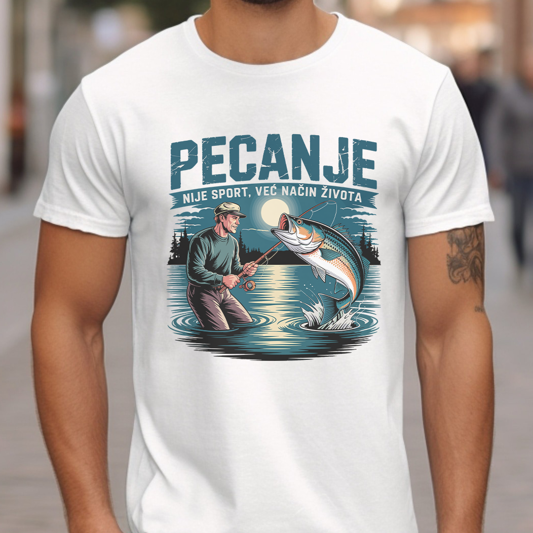 Pecanje nije sport, već način života - Majica