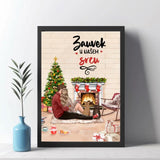 Couple Christmas - sa ljubimcima Poster