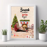 Couple Christmas - sa ljubimcima Poster