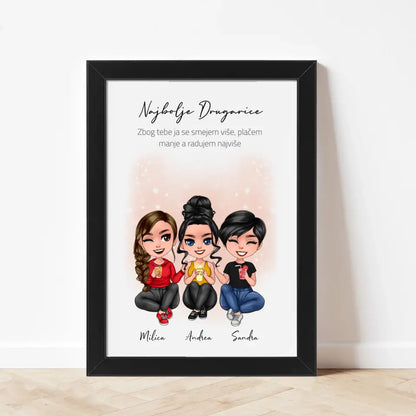 3 Drugarice (Lutke) Poster - Izbor do 5 durgarica