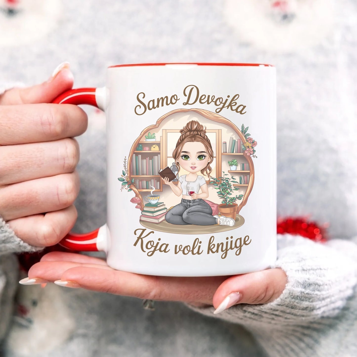 Devojka koja voli knjige - Šoljica