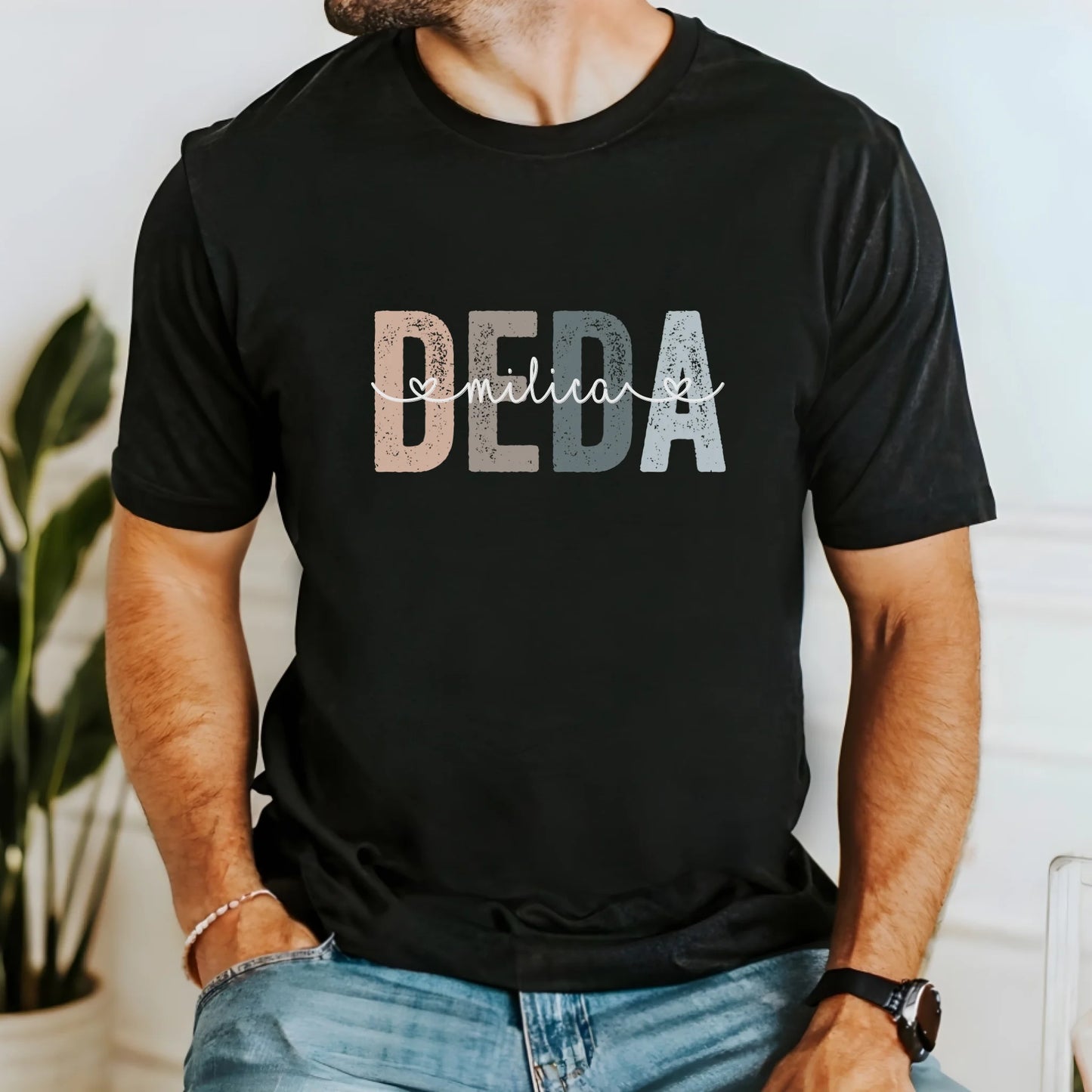 Deda sa imenima dece - Majica