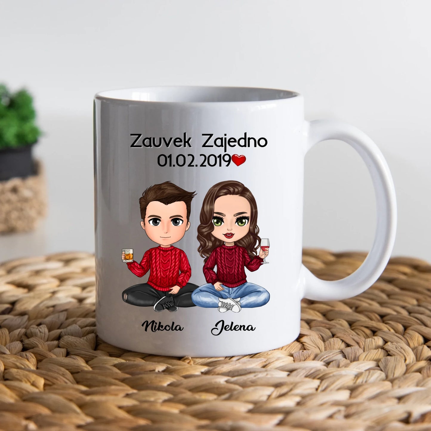 Zauvek zajedno šolja
