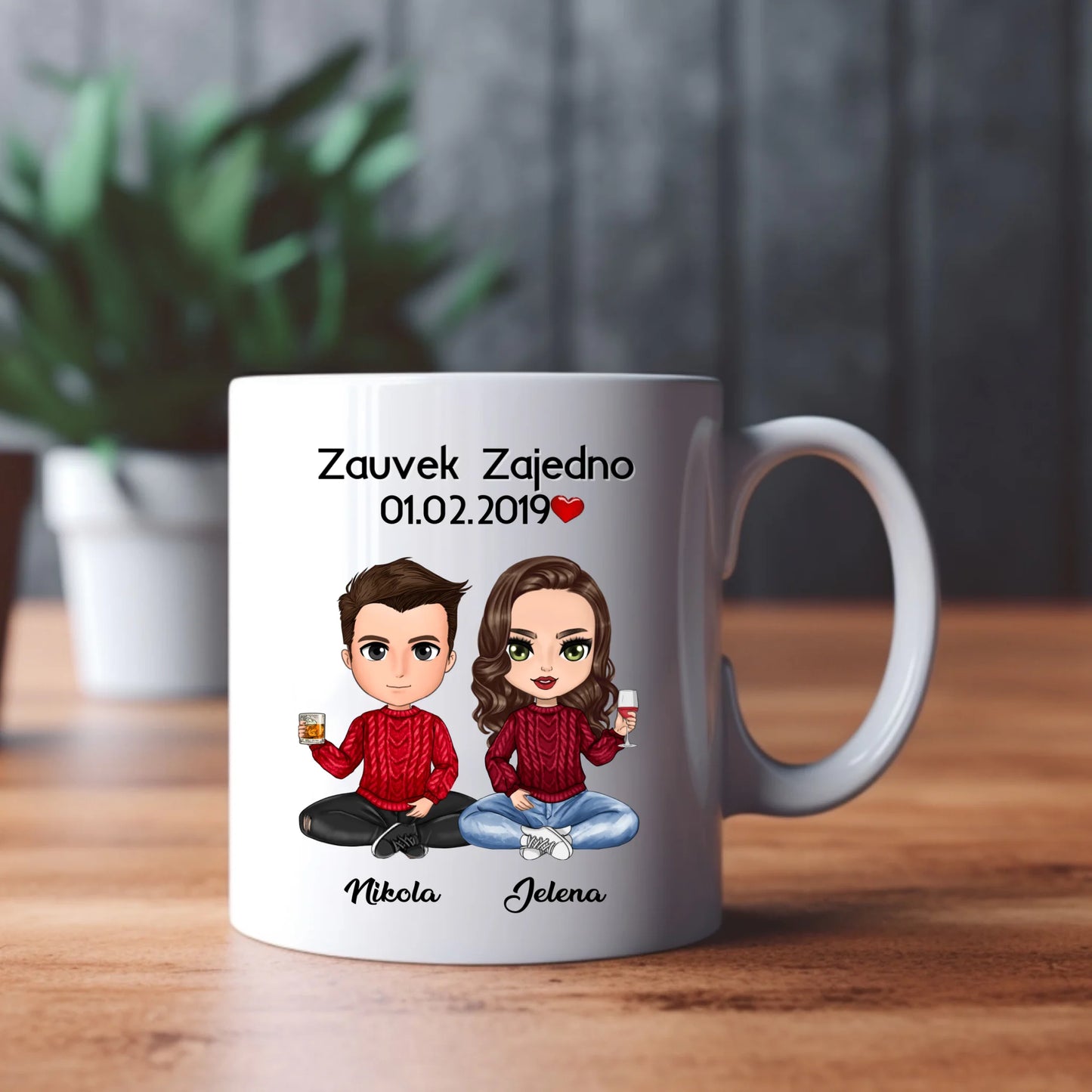 Zauvek zajedno šolja