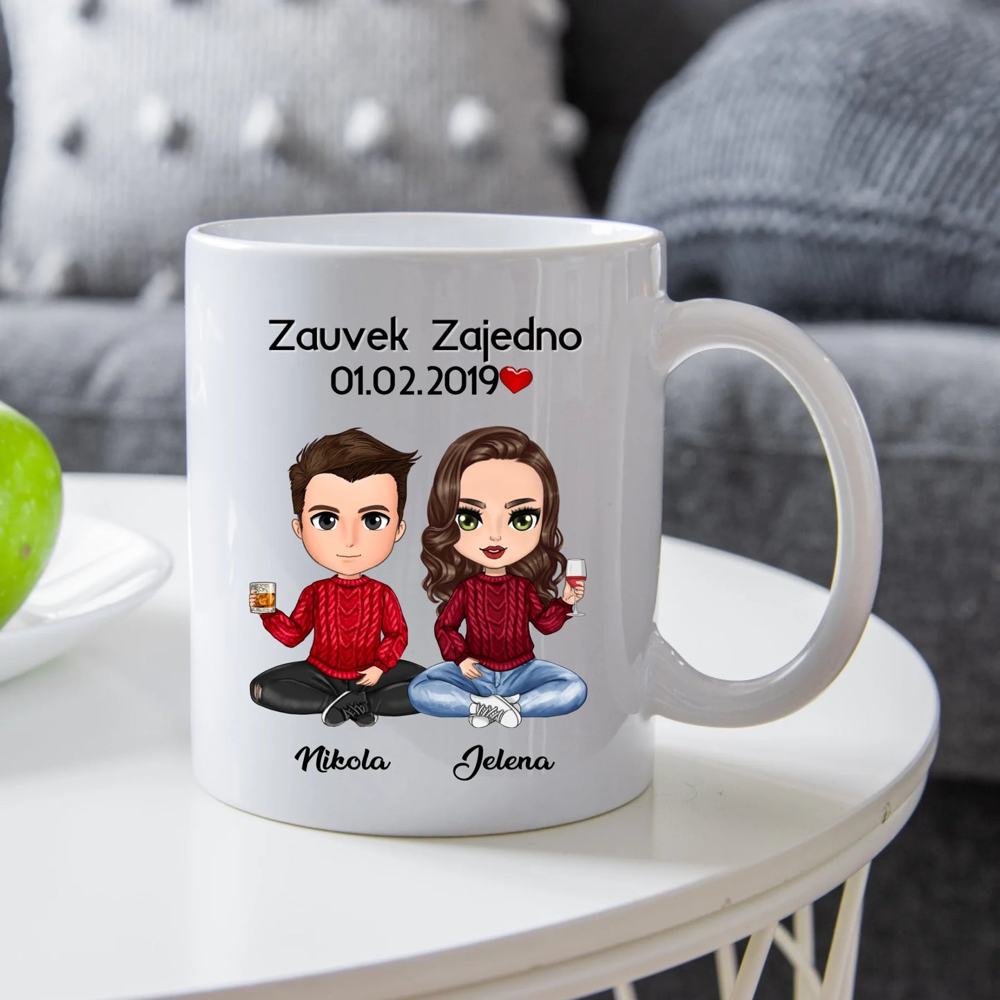 Zauvek zajedno šolja