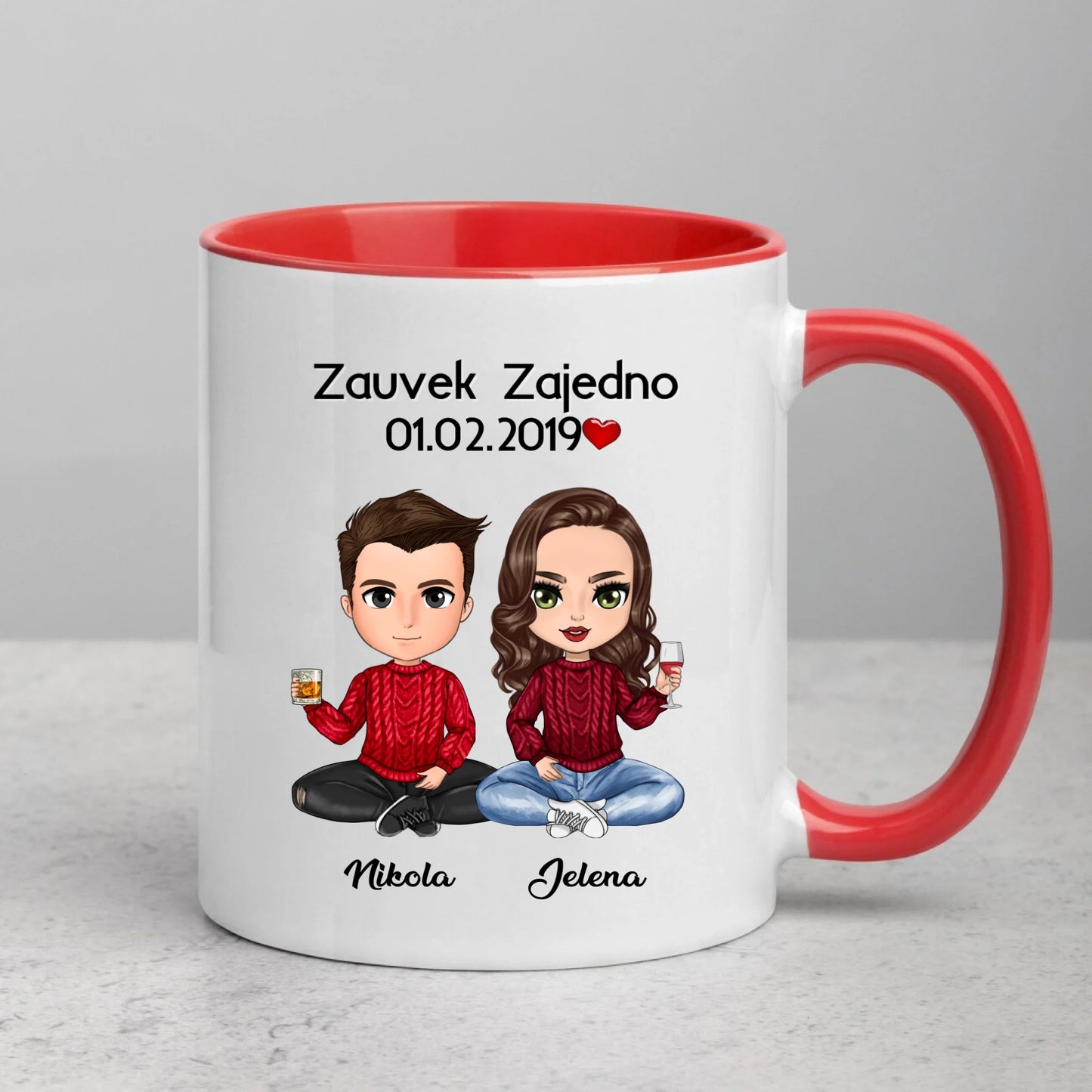 Zauvek zajedno šolja