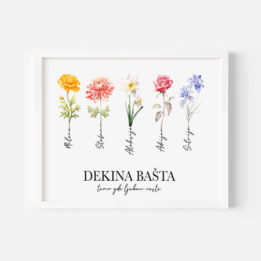 Dekina Bašta - Uramljen Poster