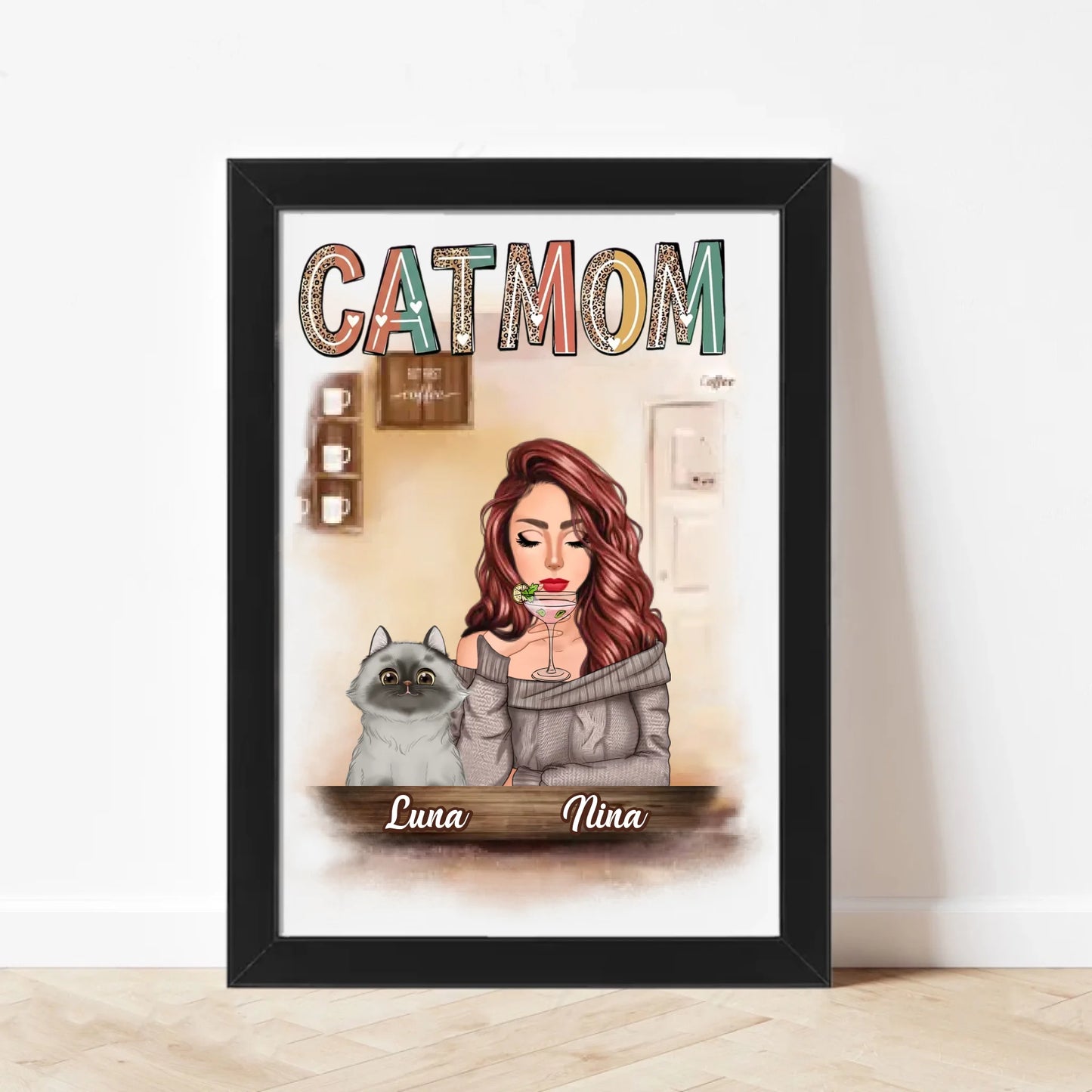 CatMom - Uramljen Poster