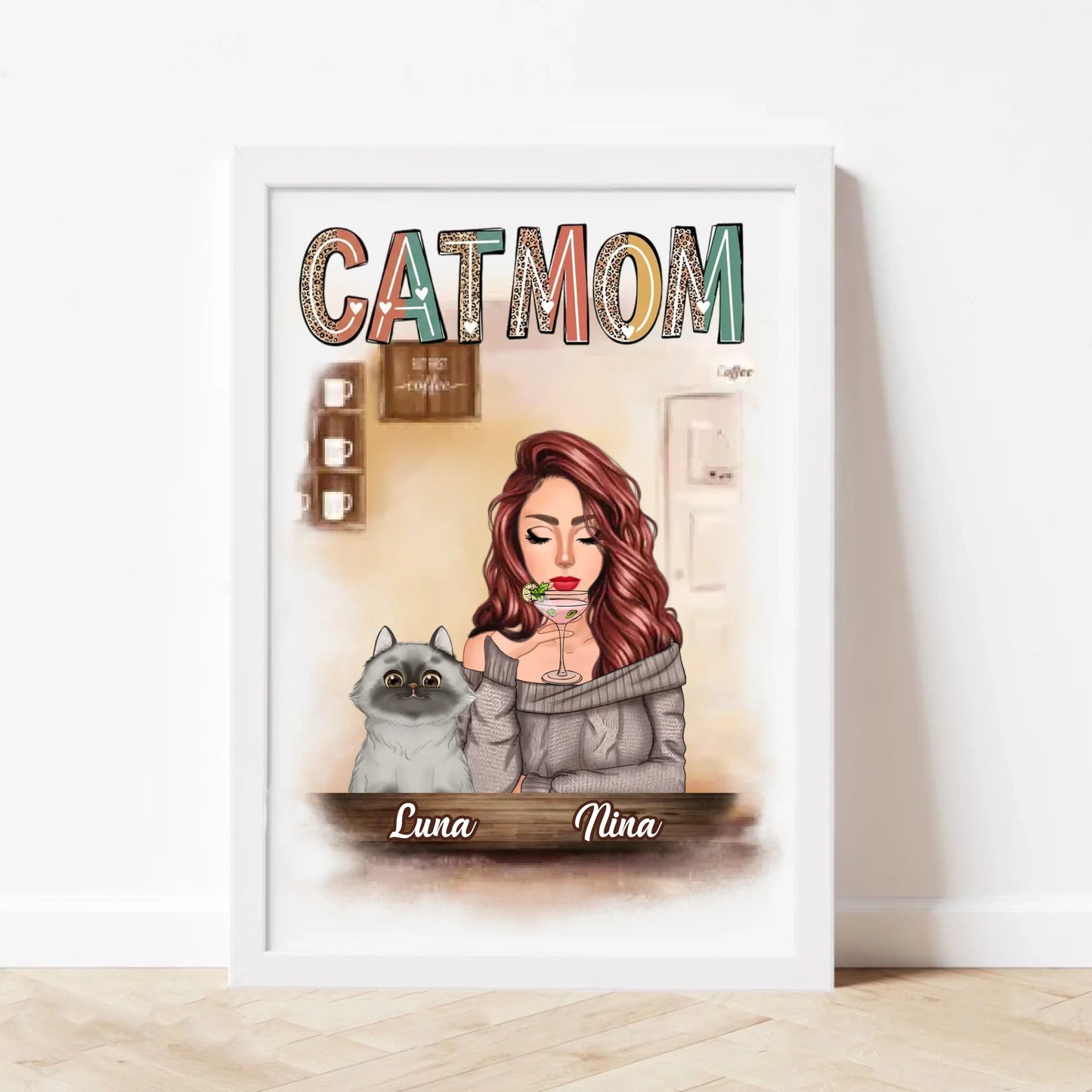 CatMom - Uramljen Poster