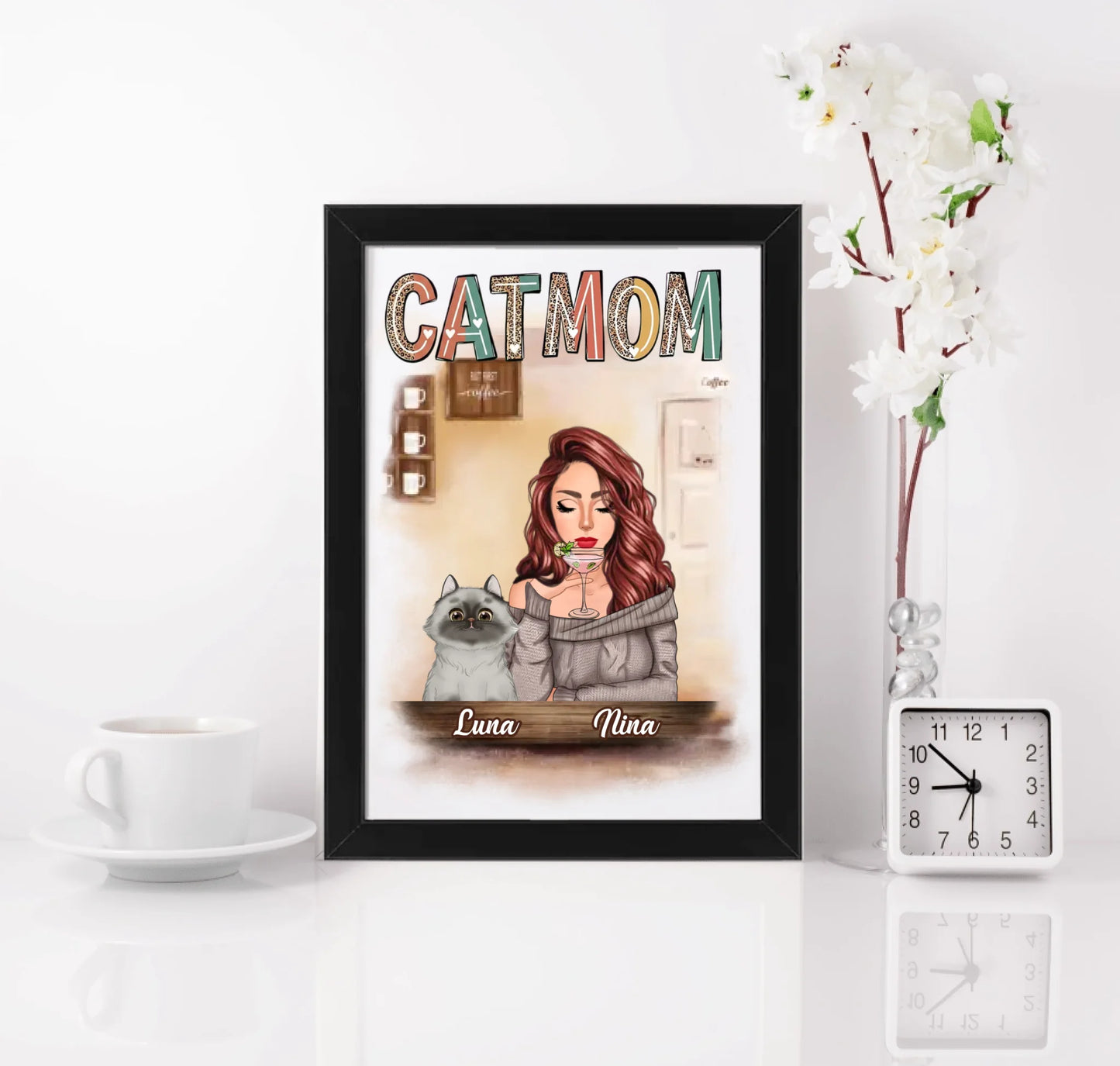 CatMom - Uramljen Poster