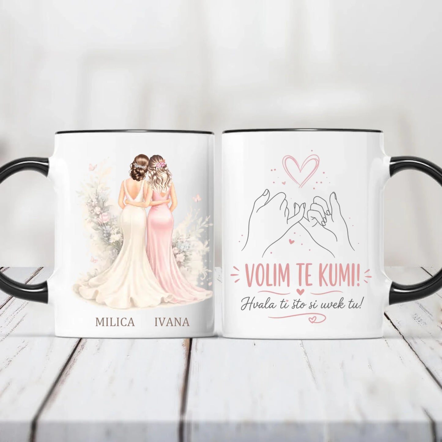 Personalizovana Šoljica za Kumu - Volim te Kumi