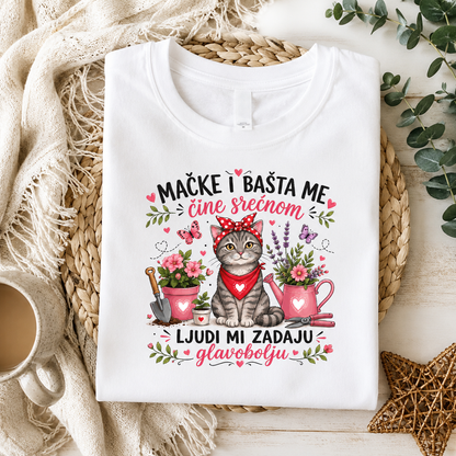 Mačke, bašta i mir – Majica