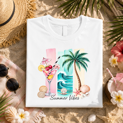 Summer Vibes – Tropical Cocktail - Majica