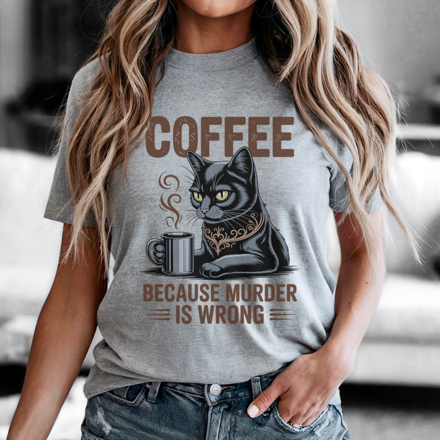 Coffee because murder is worng - Majica