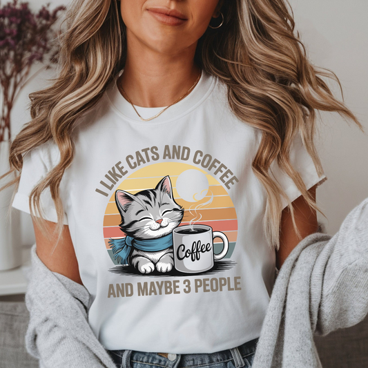 I like cats and coffee - Majica