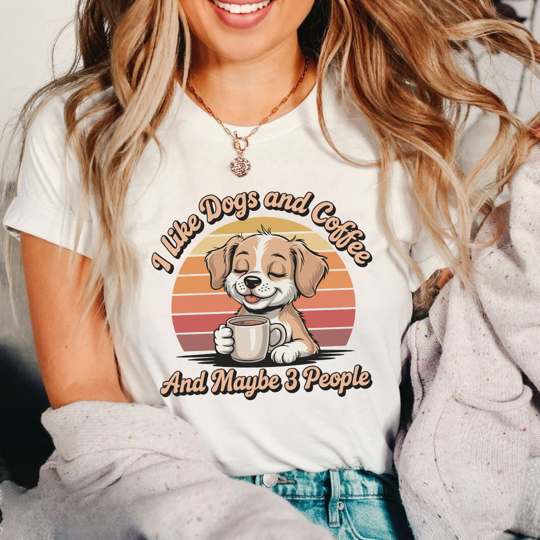 I like dogs and coffee - Majica