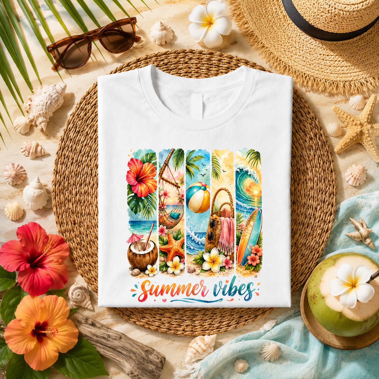 Summer Vibes – Tropical Beach - Majica