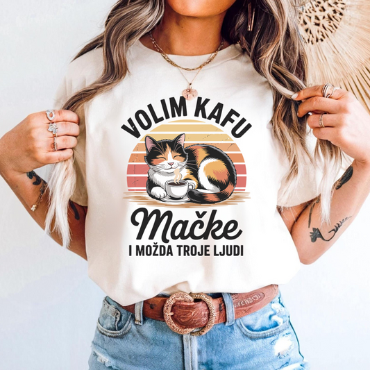 Volim Kafu i Mačke - Majica