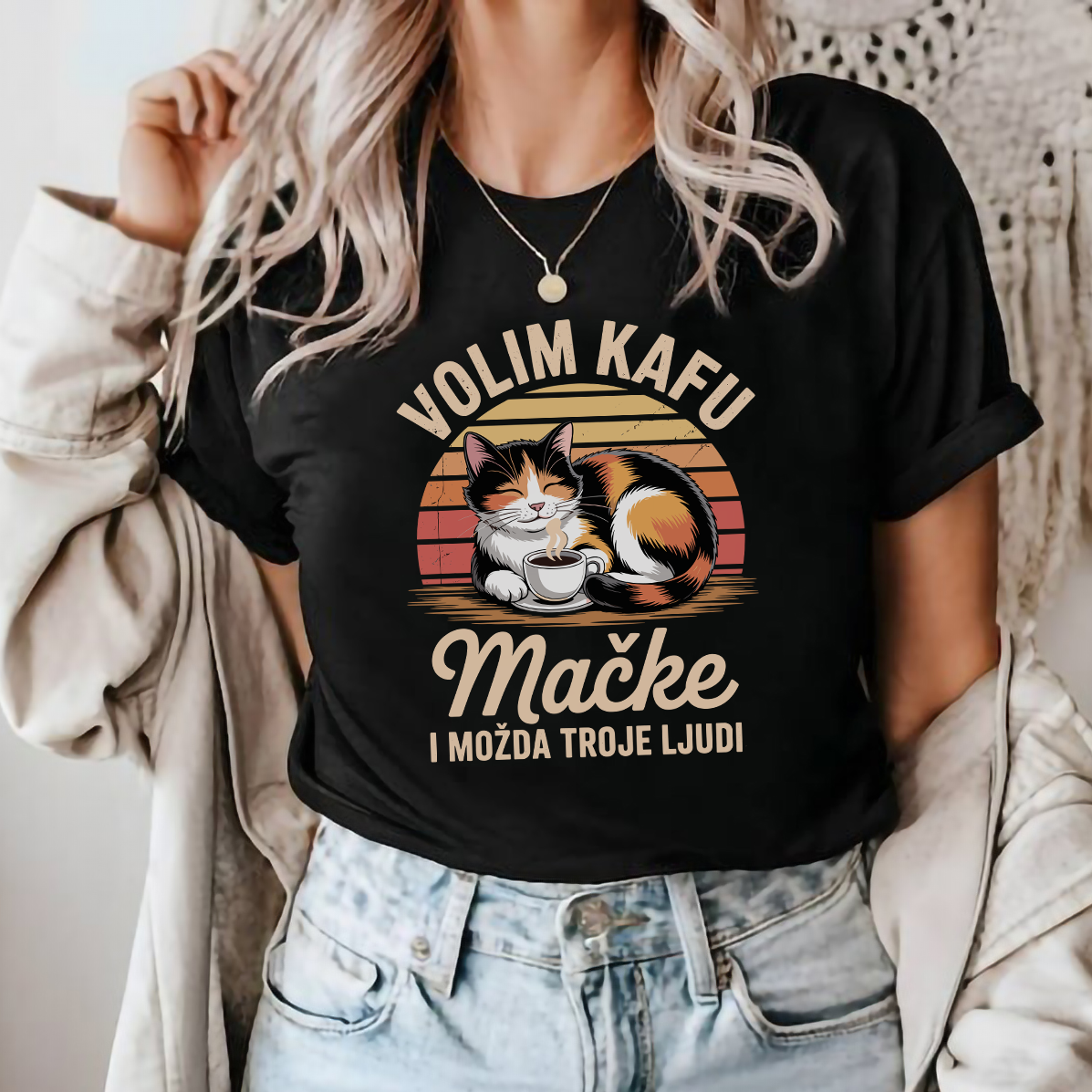 Volim Kafu i Mačke - Majica