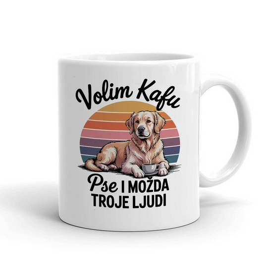 Volim Kafu i Pse (Labrador) - Šoljica