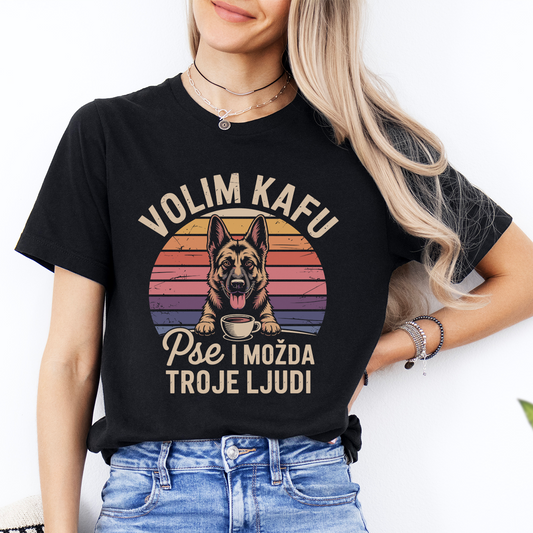 Volim Kafu i Pse - Ovčar - Majica