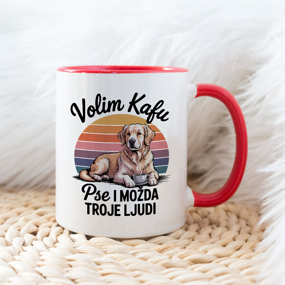 Volim Kafu i Pse (Labrador) - Šoljica