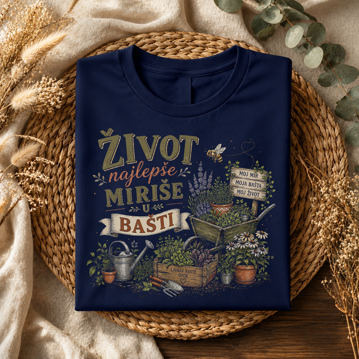 Život najlepše miriše u bašti - Majica
