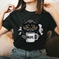 black cat nope - Majica
