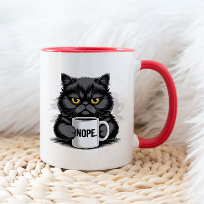 black-cat-nope - Šoljica