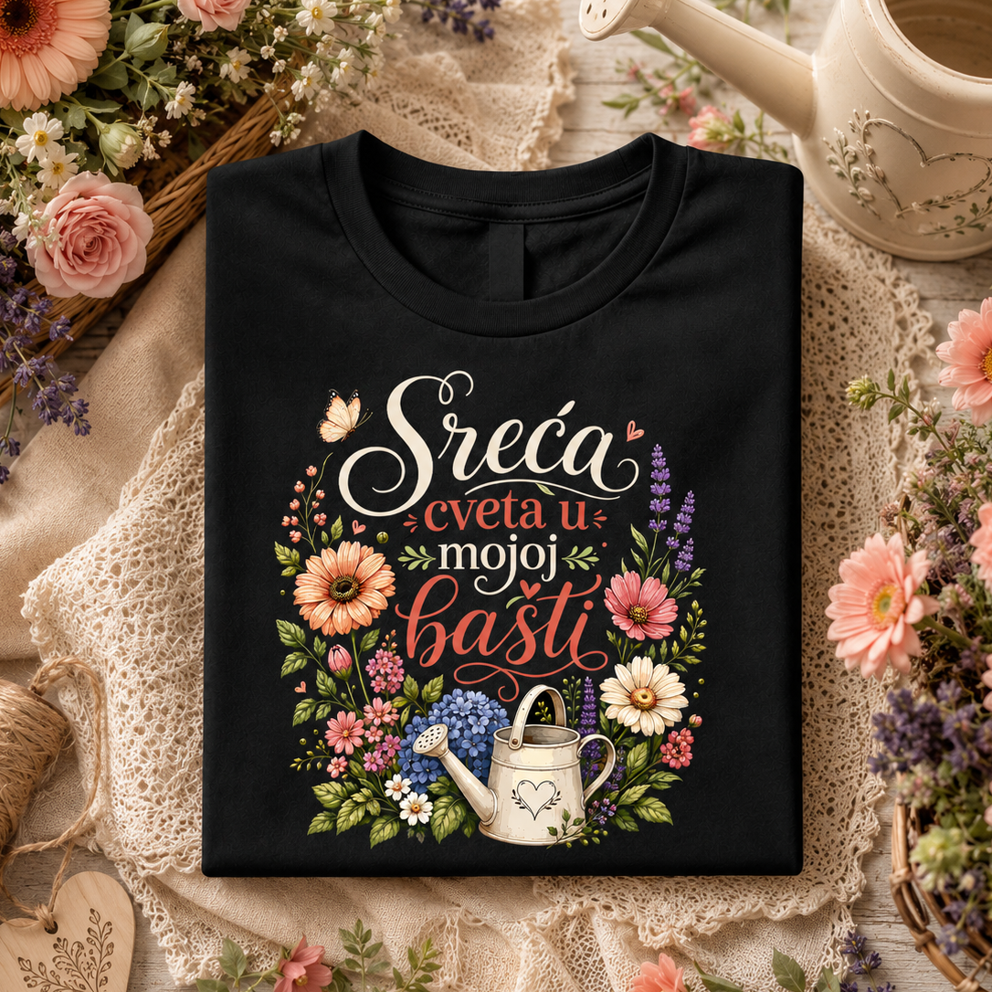 Sreća cveta u mojoj bašti - Majica
